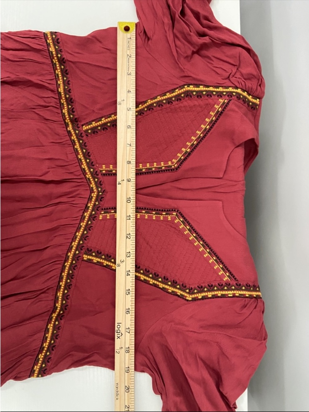 NWT Ba&Sh TULSIE Mini Dress in Red / brique size 2 / Medium boho - Picture 12 of 16